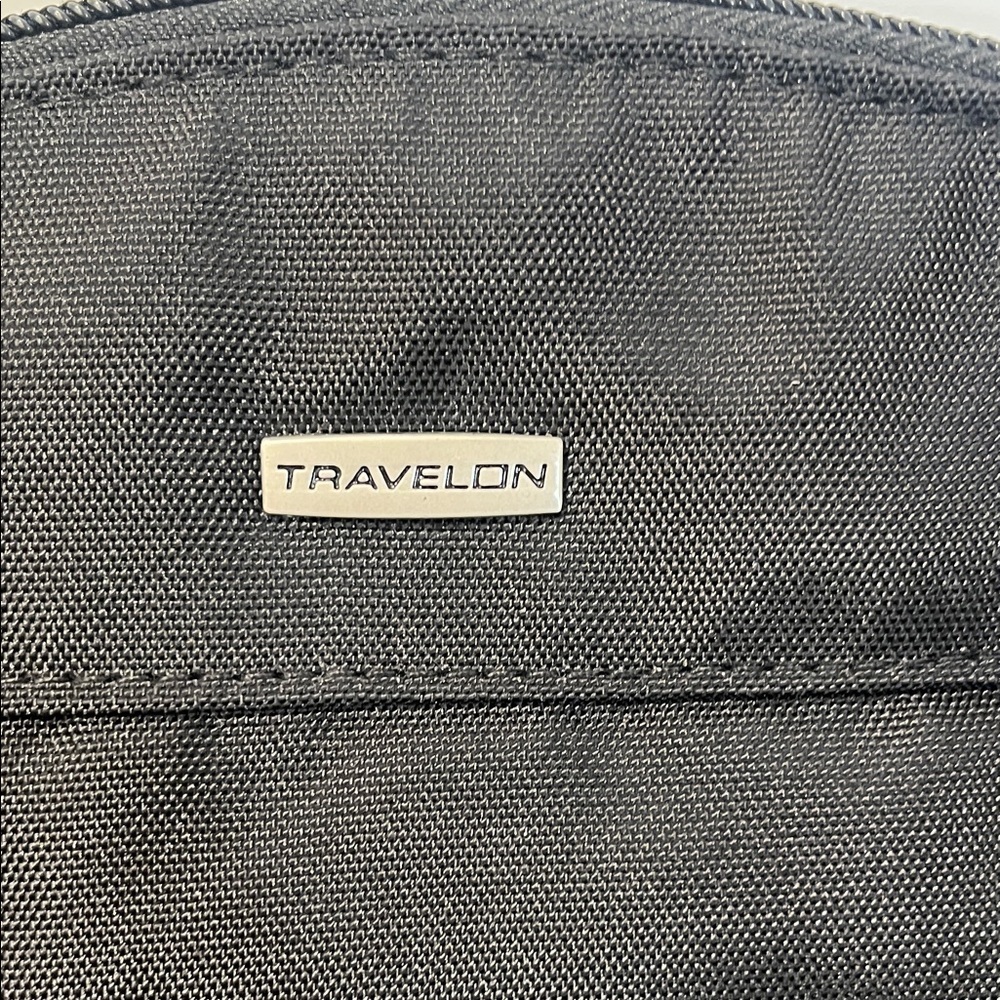 Travelon RFID Blocking Zip Close Organizer Pouch Bag Nylon Wristlet Black - NWT - Picture 2 of 8